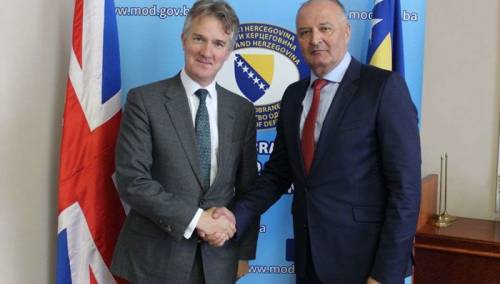 Helez i Reilly o saradnji ministarstava odbrane i oružanih snaga BiH i Velike Britanije