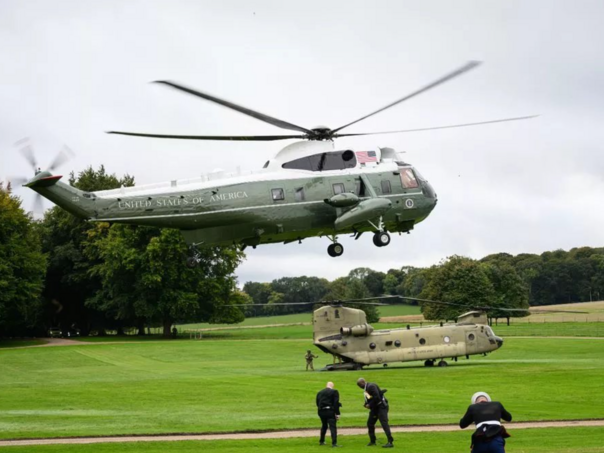 Helikopter u kom su bili Trump i Melania prinudno sletio