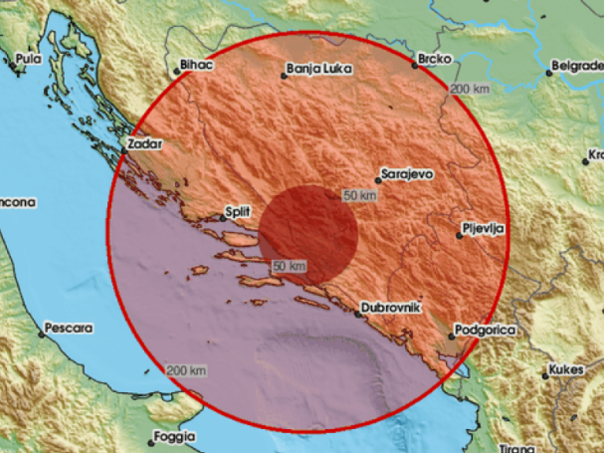Hercegovinu noćas pogodio potres s epicentrom kod Gruda