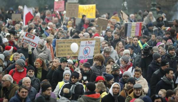 Hiljade Belgijanaca na protestima zbog pojačanih kovid restrikcija