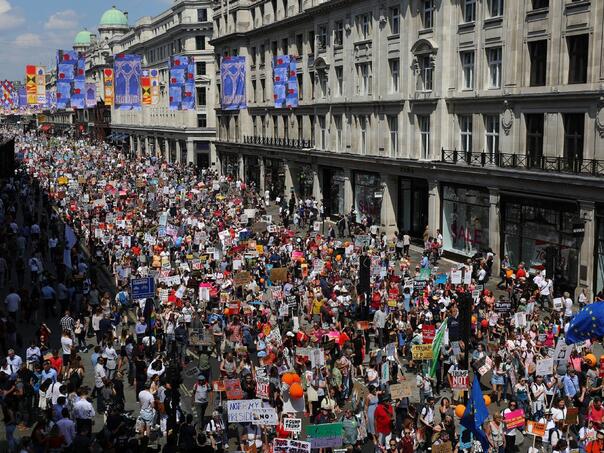Hiljade Britanaca protestovalo u Londonu protiv Trumpove posjete