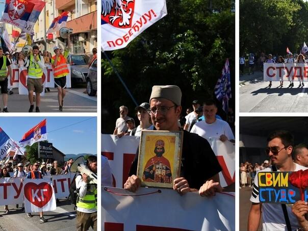 Hiljade demonstranata u Kraljevu nakon što je Vučić najavio ostavku