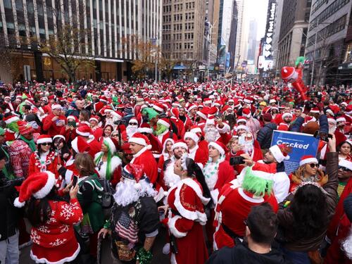 Hiljade građana 'Djeda Mrazova' na ulicama New Yorka