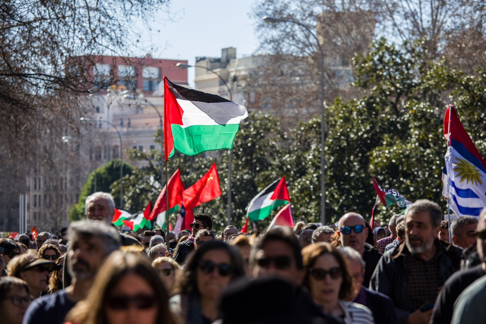 Hiljade ljudi marširalo u Madridu u znak podrške Palestincima