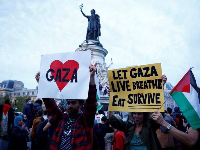 Hiljade ljudi na prvom odobrenom propalestinskom protestu u Parizu