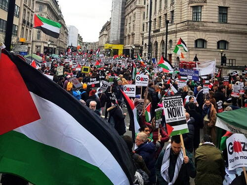 Hiljade okupljenih u Londonu pozvalo na hitan prekid vatre u Gazi
