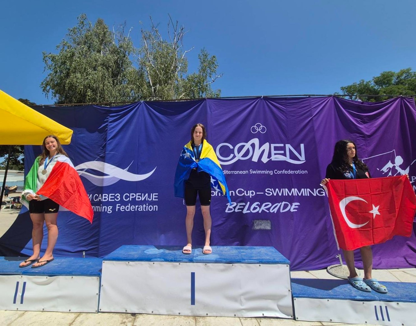 Himna BiH u Beogradu, Zerina Vrabac zlatna na Mediteranskom prvenstvu