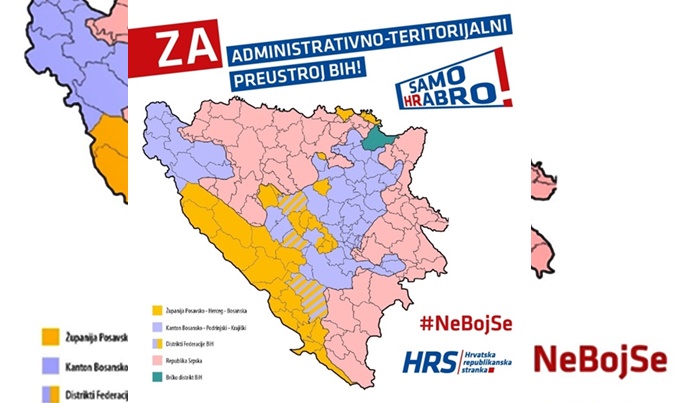 HRS nacrtao novu kartu, želi preustroj Federacije BiH