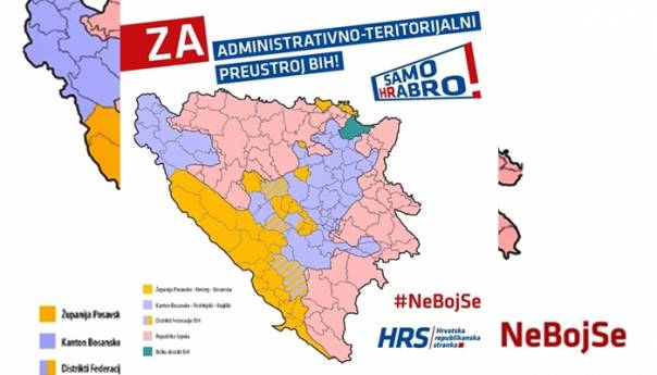 HRS nacrtao novu kartu, želi preustroj Federacije BiH
