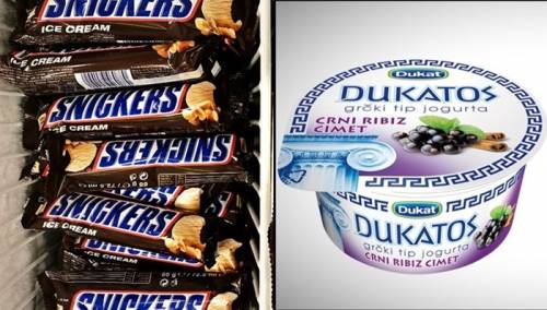 Hrvatska iz prodavnica povlači sladolede Snickers, Twix, Bounty, dva Dukat jogurta