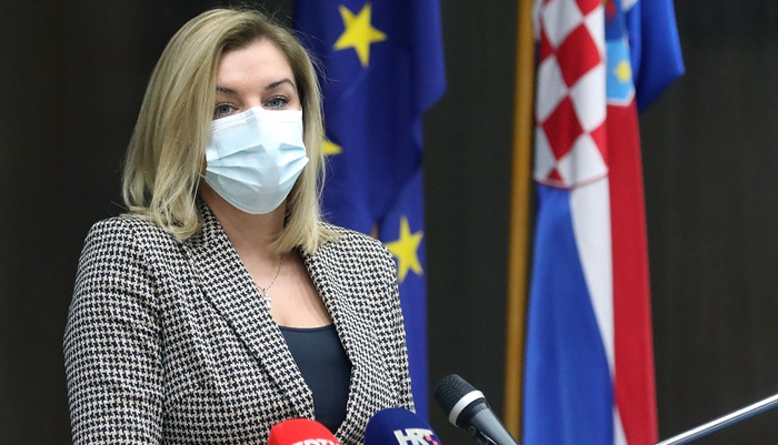 Hrvatska ministrica Brnjac pozitivna na koronavirus, u samoizolaciji još dva ministra