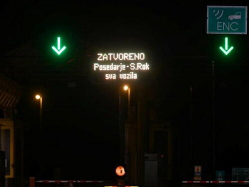 Hrvatska: Olujna bura, dio autoceste A1 zatvoren za sav saobraćaj