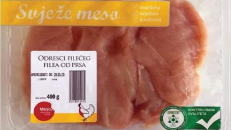 Hrvatska zbog salmonele povlači s tržišta odreske pilećeg filea