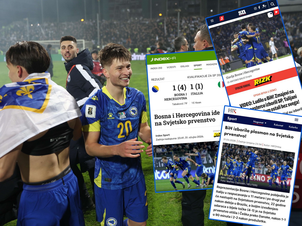 Hrvatski mediji o historijskoj pobjedi "Zmajeva": Bosna i Hercegovina ponovno dio elite