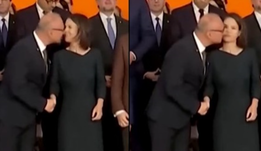 Hrvatski šef diplomatije pokušao poljubiti njemačku ministricu, ona se izmakla