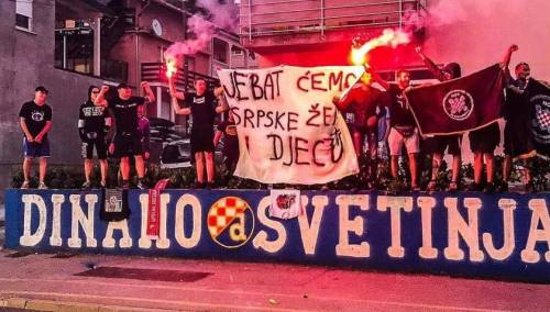 Huliganima iz Hrvatske određen pritvor zbog skandaloznog transparenta