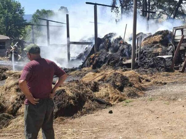 Huseinu iz Kalesije izgorjela cijela farma: Sve je otišlo, ne znam od čega da živim...