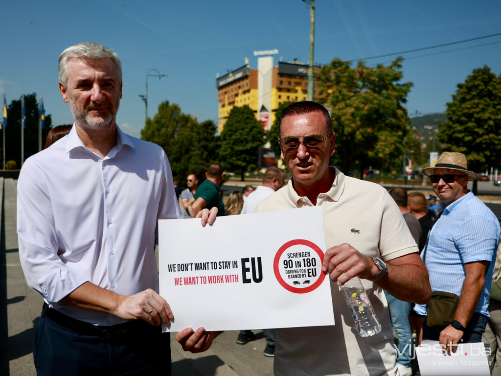 I ministar na protestu s vozačima kritikuje EU: Izigrani smo