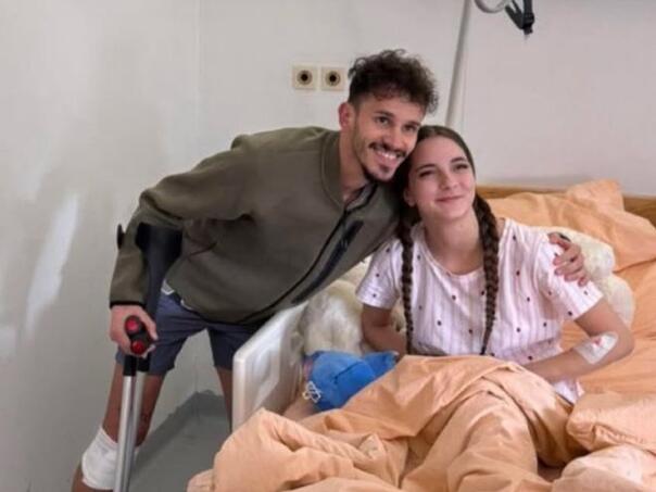 Igrač Željezničara posjetio Ellu u bolnici: "Ti si dokaz da heroji postoje"