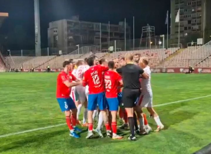 Igrači Borca i Zrinjskog se umalo potukli u finišu utakmice