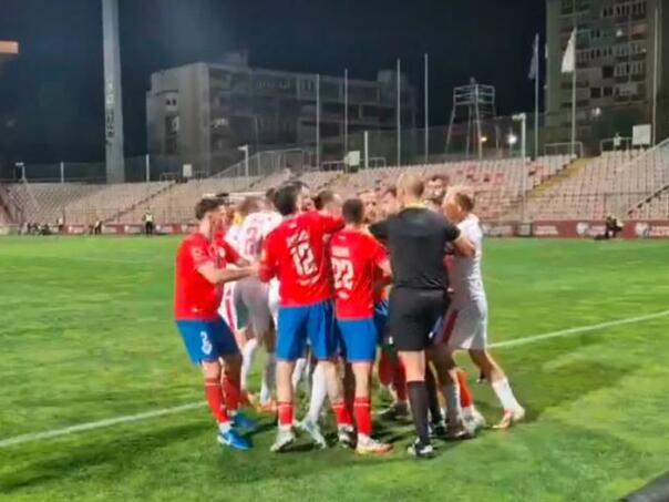 Igrači Borca i Zrinjskog se umalo potukli u finišu utakmice