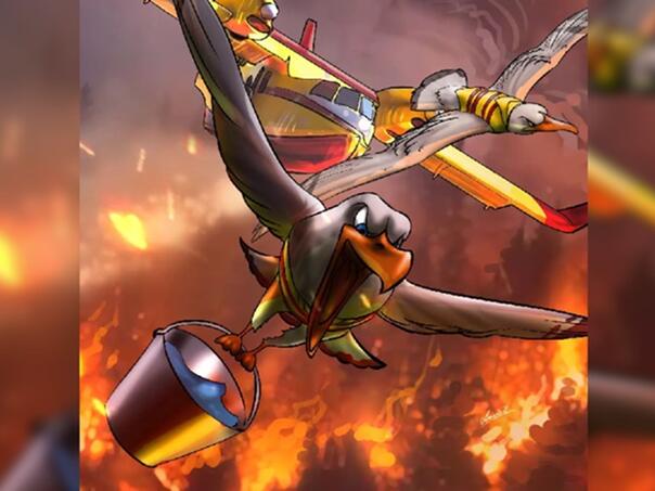 Ilustracija dalmatinskim vatrogascima: Vatru ne gasi voda, nego znoj hrabrih