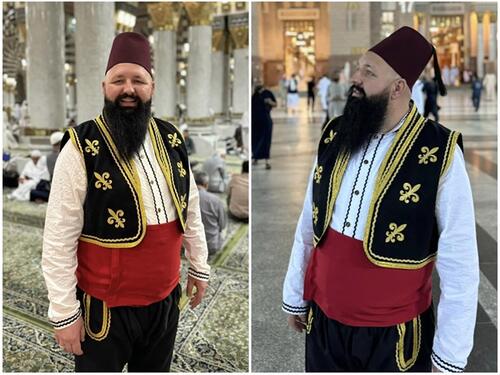Imam iz BiH izazvao oduševljenje u Medini u bosanskoj narodnoj nošnji