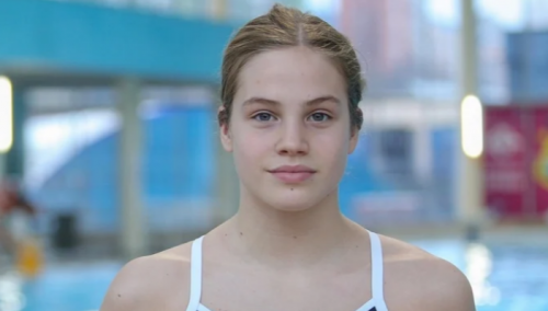 Iman Avdić u polufinalu utrke na 200 m slobodno