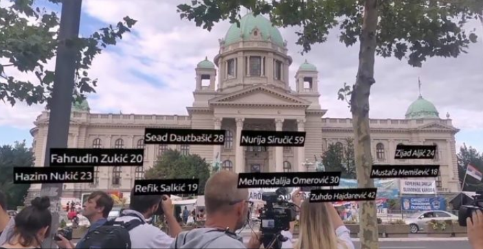 Imena žrtava genocida u Srebrenici “na” Skupštini Srbije