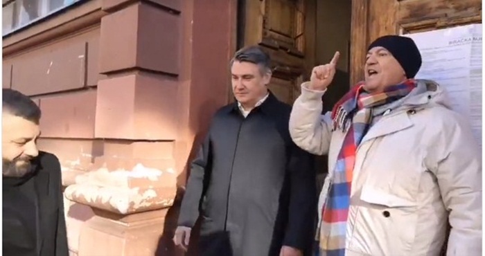 Incident na biralištu, Milanović verbalno napadnut