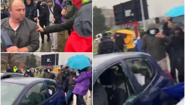 Incident u Beogradu: Autom se zaletio u ljude na protestima