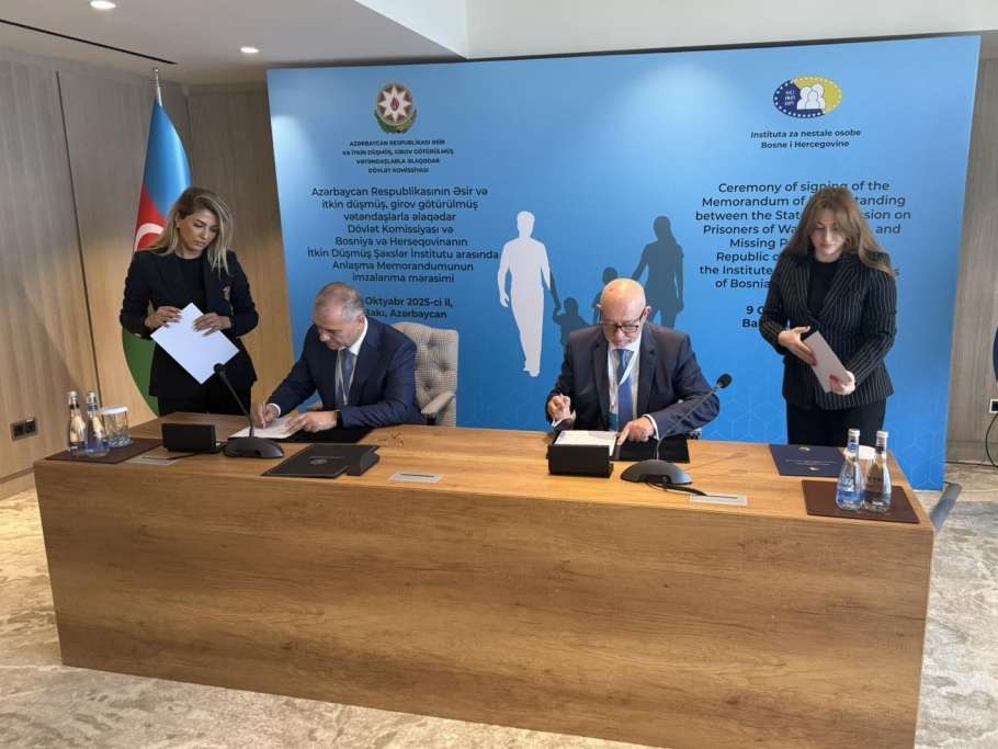 INO BiH potpisao Memorandum o razumijevanju s Državnom komisijom za nestale osobe Azerbejdžana