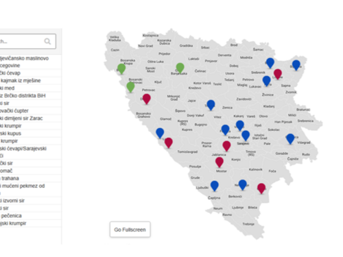 Interaktivna karta prehrambenih proizvoda, u BiH zaštićeno 20 proizvoda