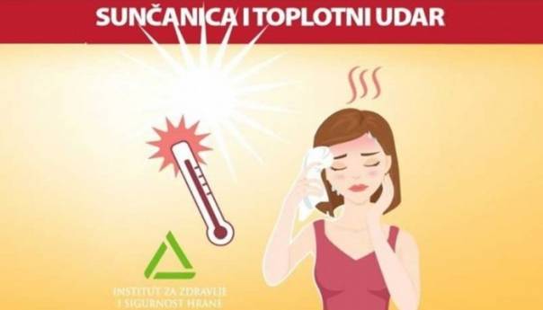 INZ: Sunčanica i toplotni udar najveći neprijatelji organizma