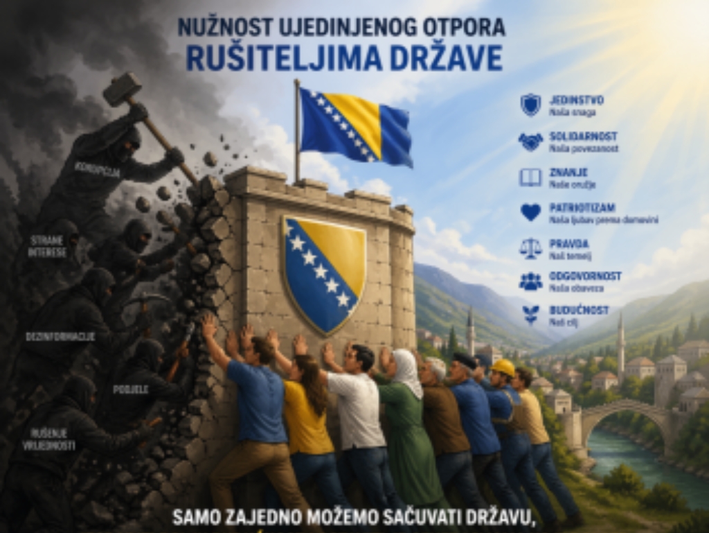 Išerić: Moramo stvoriti čvrst front otpora rušiteljima države