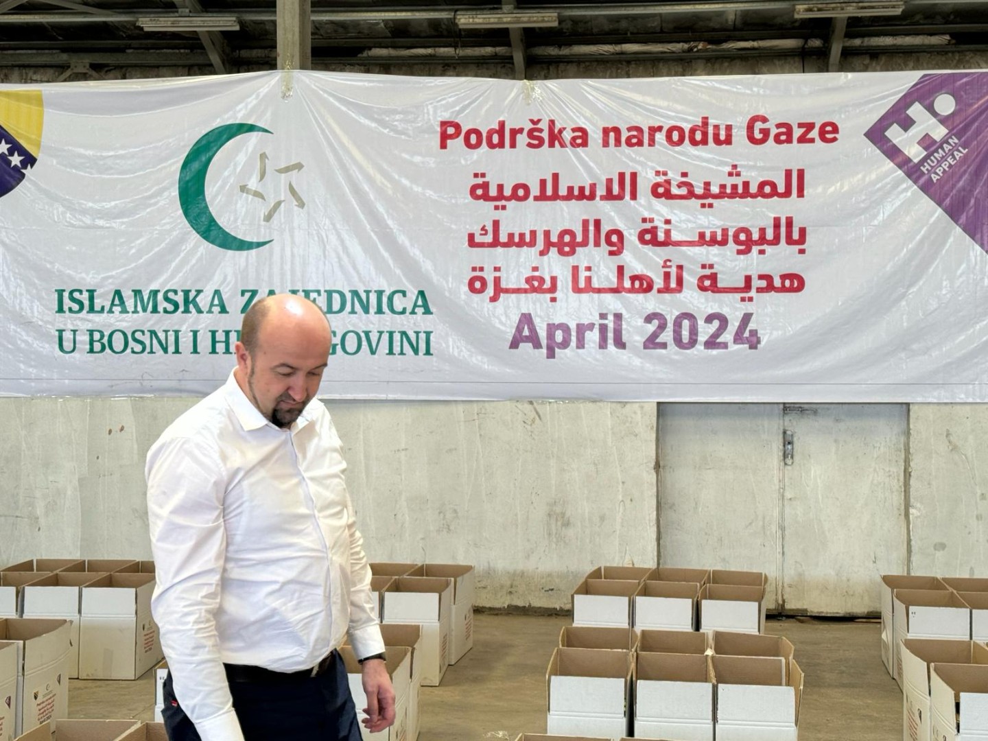 Ispraćen konvoj humanitarne pomoći IZ u BiH upućen u Gazu