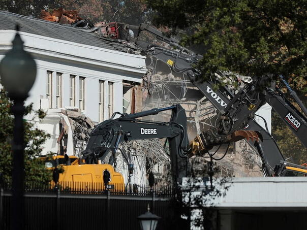 Istočno krilo Bijele kuće bit će srušeno kako bi se napravilo mjesto za Trumpovu balsku dvoranu