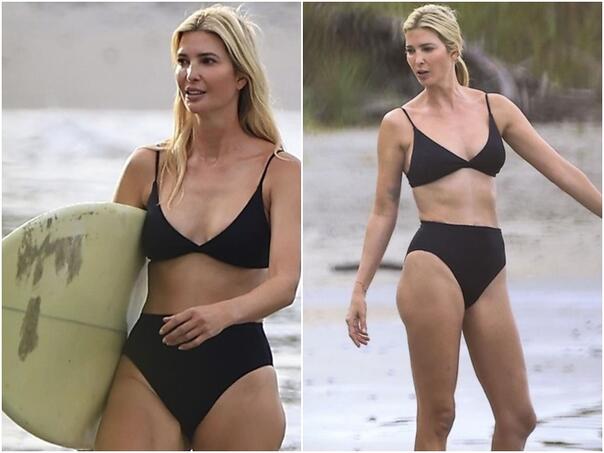 Ivanka Trump privukla sve poglede dok "jaše" na valovima