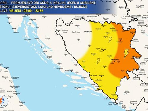 Iz BH Meteo najavljene nove poplave, vrhunac nestabilnosti popodne i večeras
