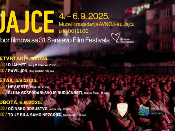 Izbor filmova iz programa 31. Sarajevo Film Festivala u Jajcu