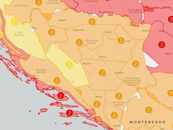 Izdato narandžasto upozorenje za BiH zbog vrućina