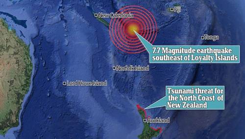 Izdato upozorenje na cunami na Novom Zelandu