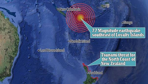 Izdato upozorenje na cunami na Novom Zelandu