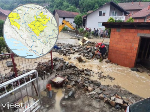 Izdato upozorenje: Opasnost od poplava u dijelu BiH