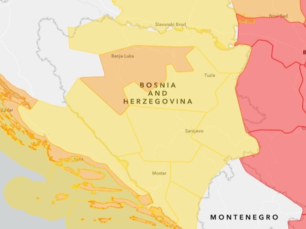 Izdato upozorenje za brojne regije u BiH, na snazi narandžasti meteoalarm