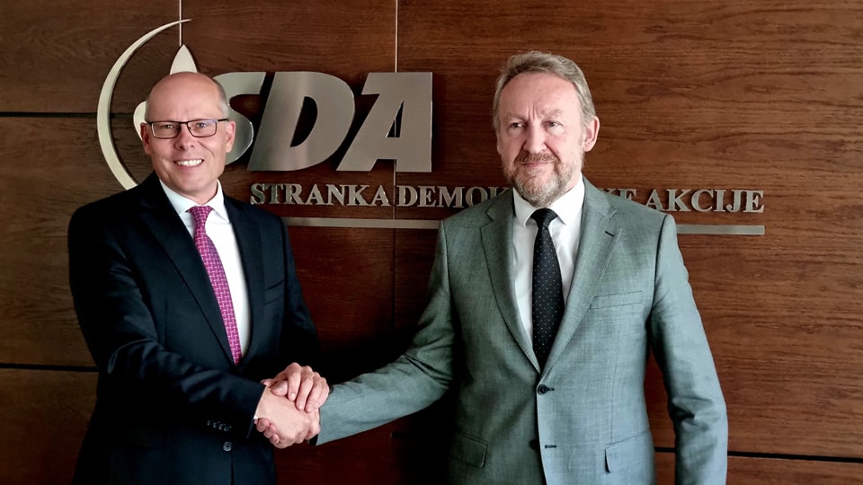 Izetbegović razgovarao sa zastupnikom u Bundestagu Peterom Beyerom