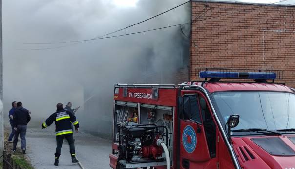 Izgorjela autobuska stanica u Srebrenici