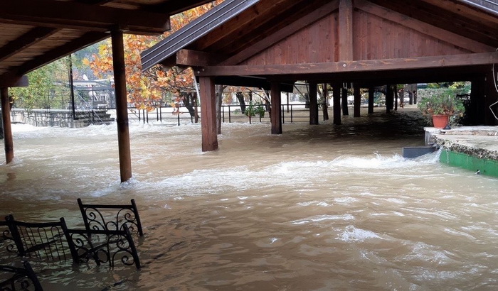 Izlila se rijeka Buna, Blagaj pod vodom