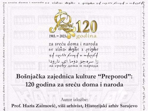 Izložba povodom 120 godina od osnivanja BZK Preporod