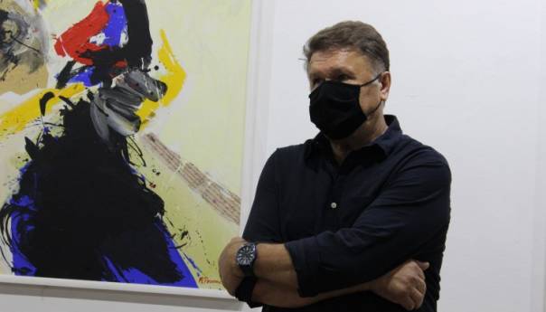 Izložba slika "Moja priča" Mensura Porovića u tuzlanskom BKC-u